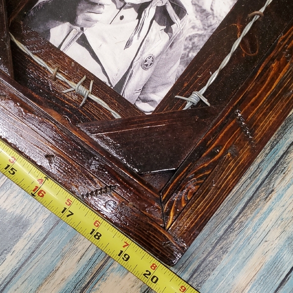 Rustic Brown Double Photo Frame - Picture 2 of 7